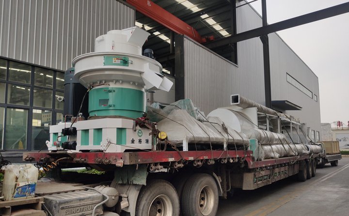 秸稈顆粒機生產線發往河北 秸稈顆粒機生產線發往河北