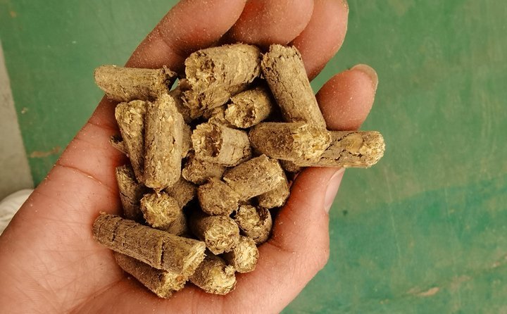 秸稈飼料顆粒機(jī)提高秸稈利用率，飼料顆粒機(jī)是以玉米、豆粕、秸稈、草、稻殼等為原料，通過粉碎原料后直接壓制成顆粒的飼料加工機(jī)械。