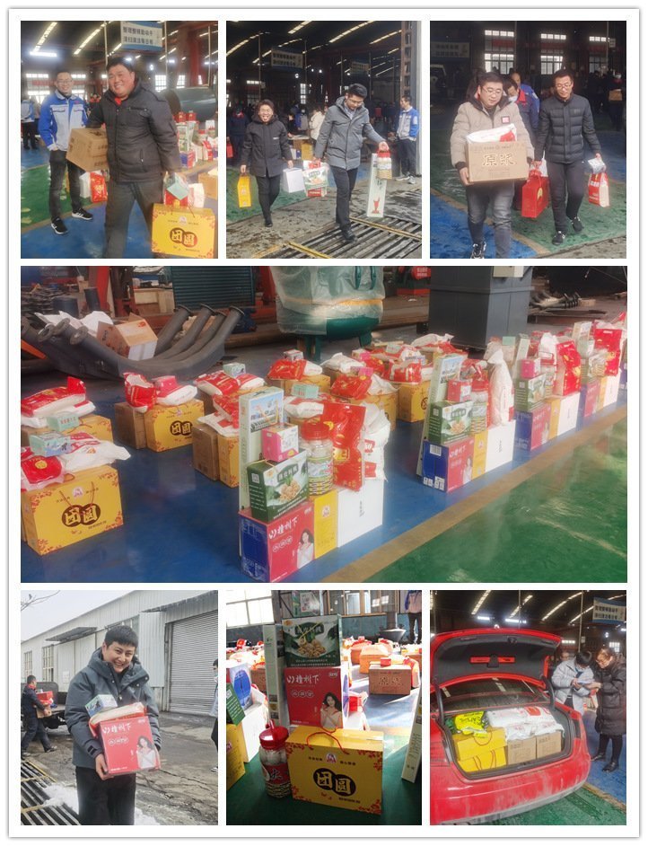 山東金格瑞機械有限公司為全體員工發放暖心的春節福利，一份份實惠的福利捧在員工手里，暖在人人心中。副本