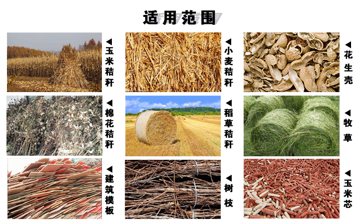 秸稈顆粒機的適用范圍 秸稈顆粒機的適用范圍